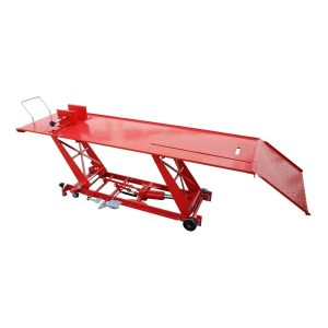 ELEVADOR MESA HIDRAULICA + NEUMATICA PARA MOTO 800 LBS FERTON