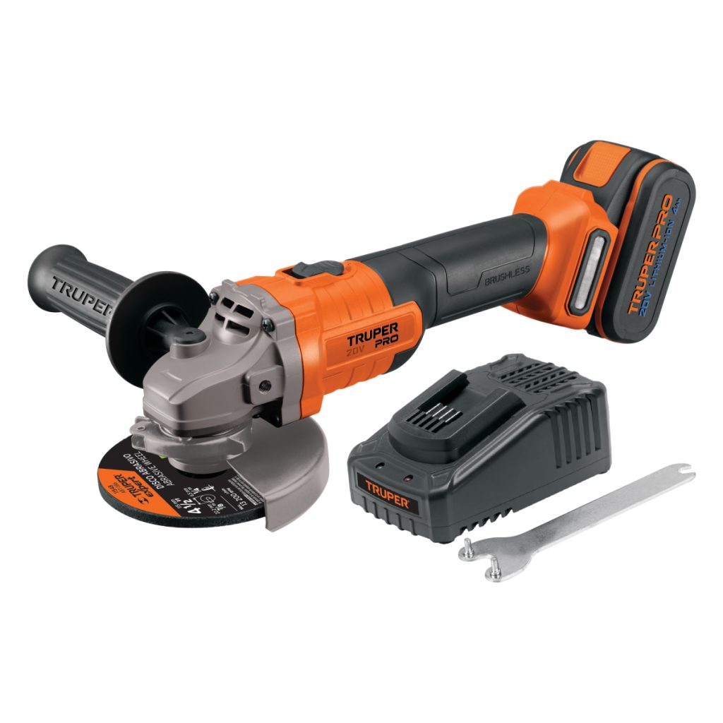 PULIDORA INALAMBRICA 4-1/2" 20 V 1 BATERIA 4 AH TRUPER PRO