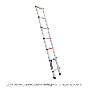 ESCALERA TELESCOPICA 13 PELDAÑOS TIPO II CAPACIDAD 102 KG TRUPER