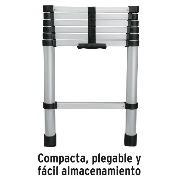 ESCALERA TELESCOPICA 13 PELDAÑOS TIPO II CAPACIDAD 102 KG TRUPER - Imagen 2
