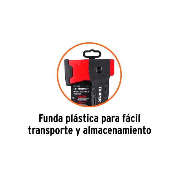 HACHA CAZADORA 1 LB MANGO DE NYLON DE 14" TRUPER VELOCITY - Imagen 4