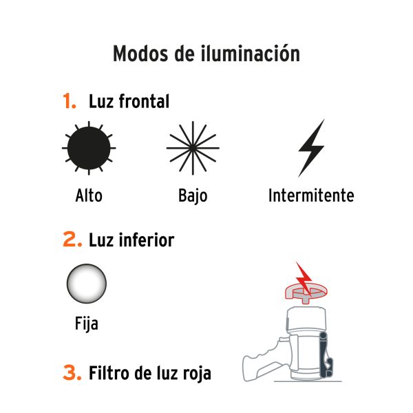 LINTERNA REFLECTORA LED 2000 LM RECARGABLE TRUPER - Imagen 3