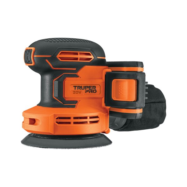 LIJADORA ROTO-ORBITAL INALAMBRICA 5" 20 V 1 BATERIA 2 AH TRUPER PRO