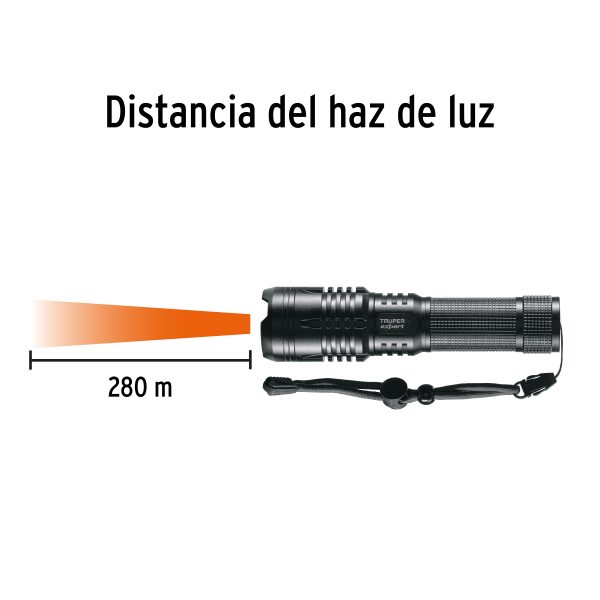 LINTERNA LED RECARGABLE DE ALUMINIO 1300 LM TRUPER EXPERT - Imagen 3
