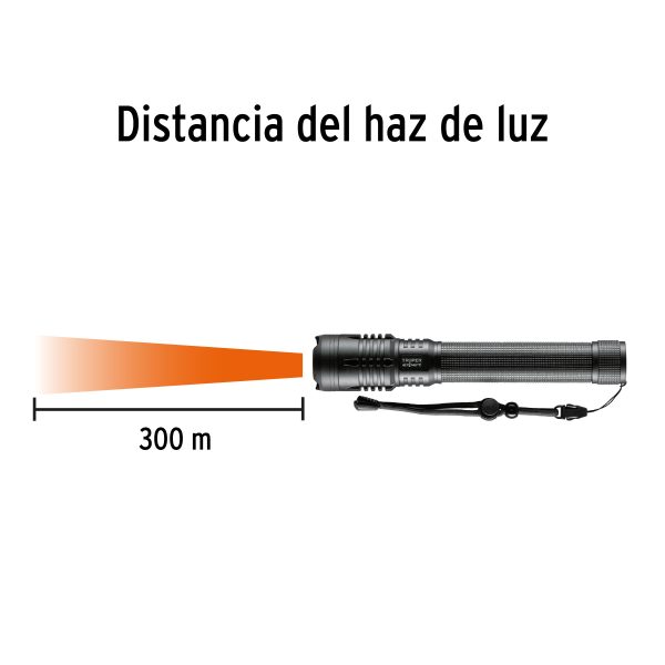 LINTERNA LED RECARGABLE DE ALUMINIO 2000 LM TRUPER EXPERT - Imagen 3