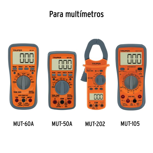 JUEGO DE CABLES DE PRUEBA PARA MULTIMETRO TRUPER - Imagen 4