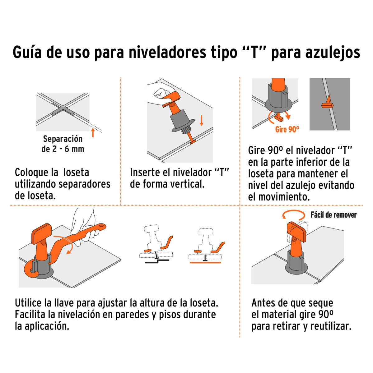 BOLSA CON 50 NIVELADORES DE BALDOSA TRUPER - Imagen 4