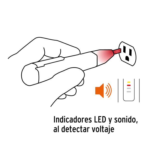 PROBADOR DE VOLTAJE SIN CONTACTO DE DOBLE RANGO TRUPER - Imagen 4