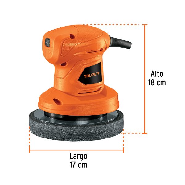 POLICHADORA ROTO-ORBITAL 6" 45 W COMPACTA TRUPER - Imagen 3