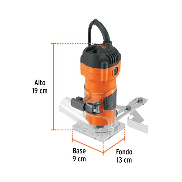ROUTER COMPACTO 600 W 3/4" HP TRUPER PRO - Imagen 3