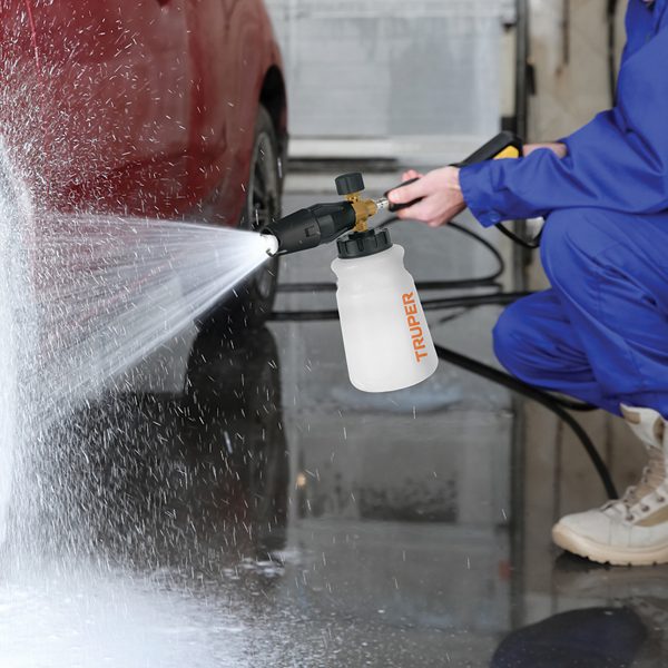 DISPENSADOR CON CAÑON LANZA ESPUMA PARA HIDROLAVADORA TRUPER - Imagen 3