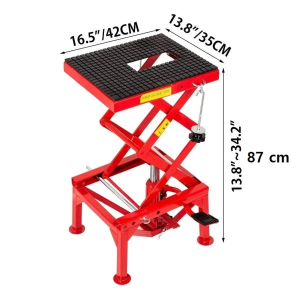ELEVADOR HIDRAULICO PARA MOTO 300 LBS FERTON - Imagen 3