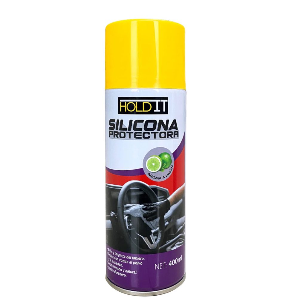 SILICONA PROTECTORA EN SPRAY AROMA LIMON 400 ML HOLD IT