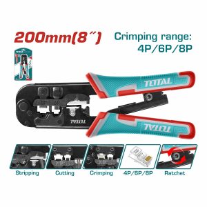 PONCHADORA CABLE DE RED 8" 4P-6P-8P TOTAL