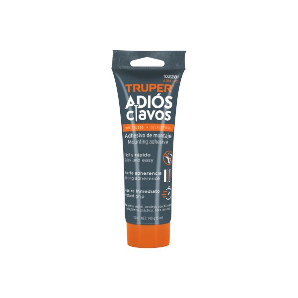 ADHESIVO DE MONTAJE ADIOS CLAVOS 140 G TRUPER