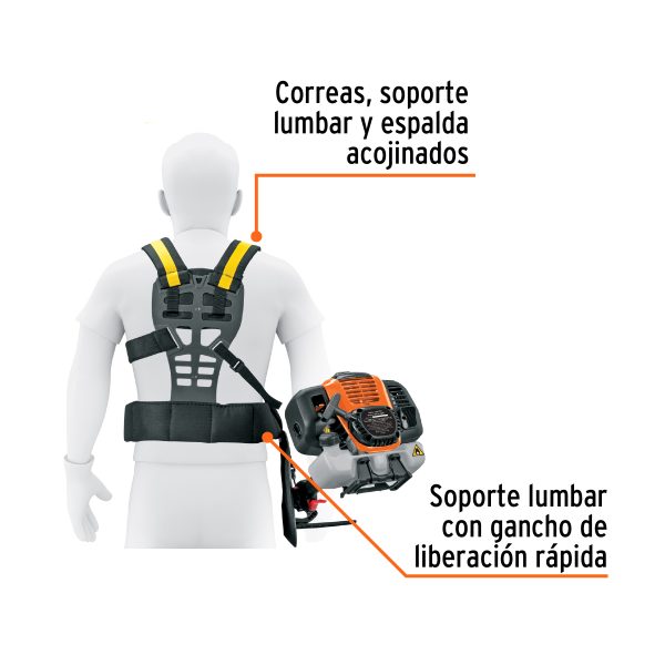 GUADAÑA MULTIFUNCIONAL 4 EN 1 A GASOLINA 45 CC TRUPER - Imagen 3