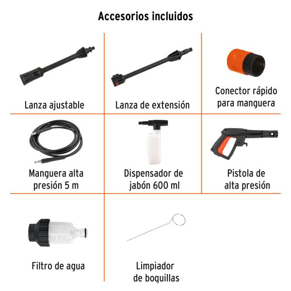 HIDROLAVORA ELECTRICA COMPACTA 1600 PSI TRUPER - Imagen 3