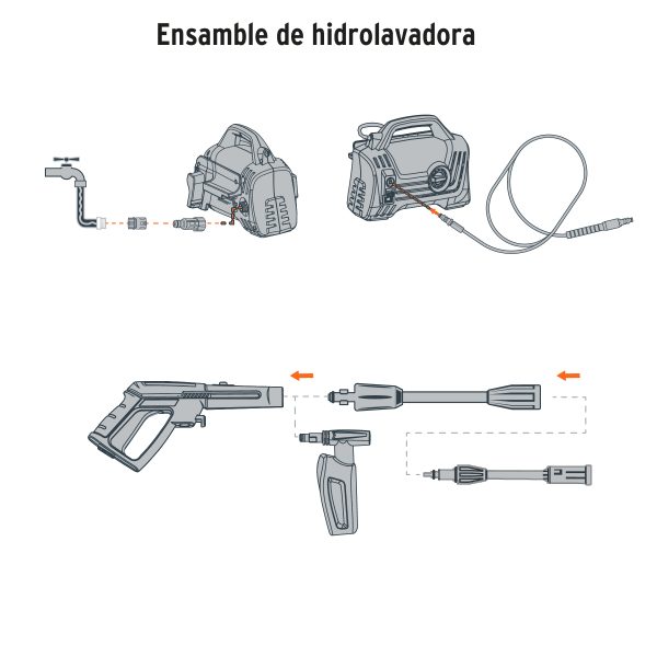 HIDROLAVORA ELECTRICA COMPACTA 1600 PSI TRUPER - Imagen 4