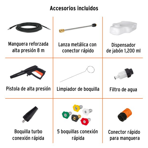 HIDROLAVADORA ELECTRICA 2000 PSI MOTOR DE INDUCCION TRUPER EXPERT - Imagen 3