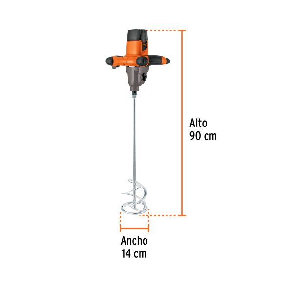 MEZCLADORA ELECTRICA 1400 W TRUPER PRO - Imagen 3