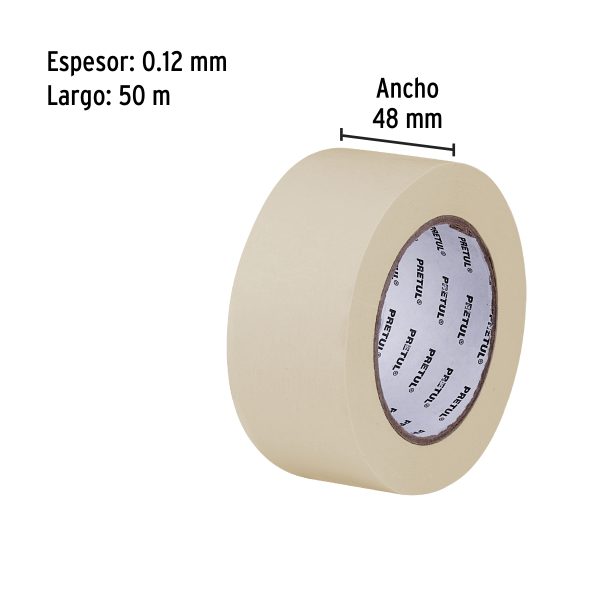 CINTA DE ENMASCARAR 2″ X 50 M PRETUL - Imagen 2