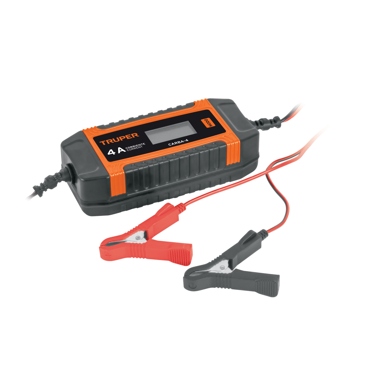 CARGADOR Y MANTENEDOR AUTOMATICO DE BATERIAS 4 A, 6 V Y 12 V TRUPER