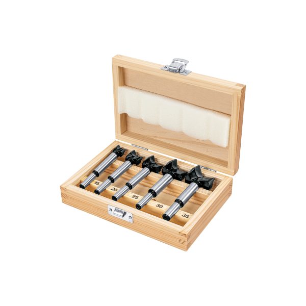 JUEGO DE 5 BROCAS FORSTNER PARA MADERA TRUPER
