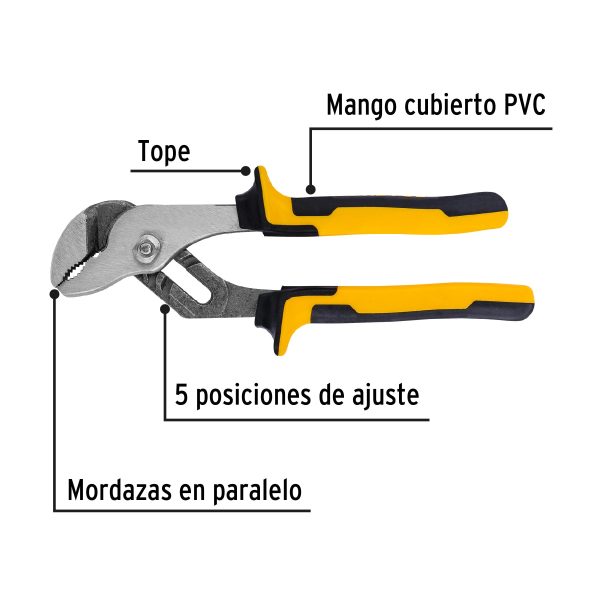 PINZA DE EXTENSION 8" MANGO COMFORT GRIP PRETUL - Imagen 2