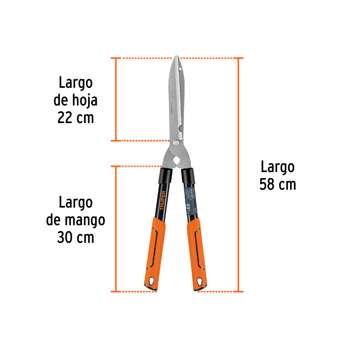 TIJERA PARA PODA 58 CM CLASSIC MANGOS TUBULARES TRUPER - Imagen 3