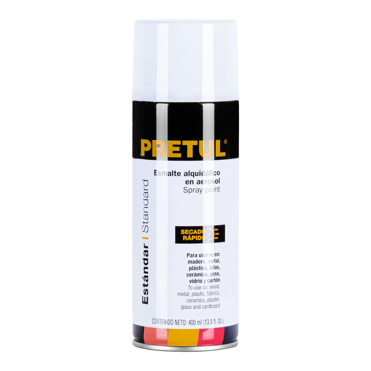 PINTURA EN AEROSOL BLANCO BRILLANTE 400 ML PRETUL