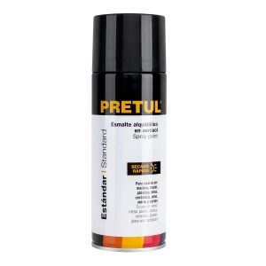 PINTURA EN AEROSOL NEGRO BRILLANTE 400 ML PRETUL