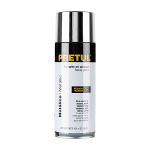 PINTURA EN AEROSOL METALICA CROMO 400 ML PRETUL