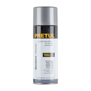 PINTURA EN AEROSOL METALICA PLATA 400 ML PRETUL