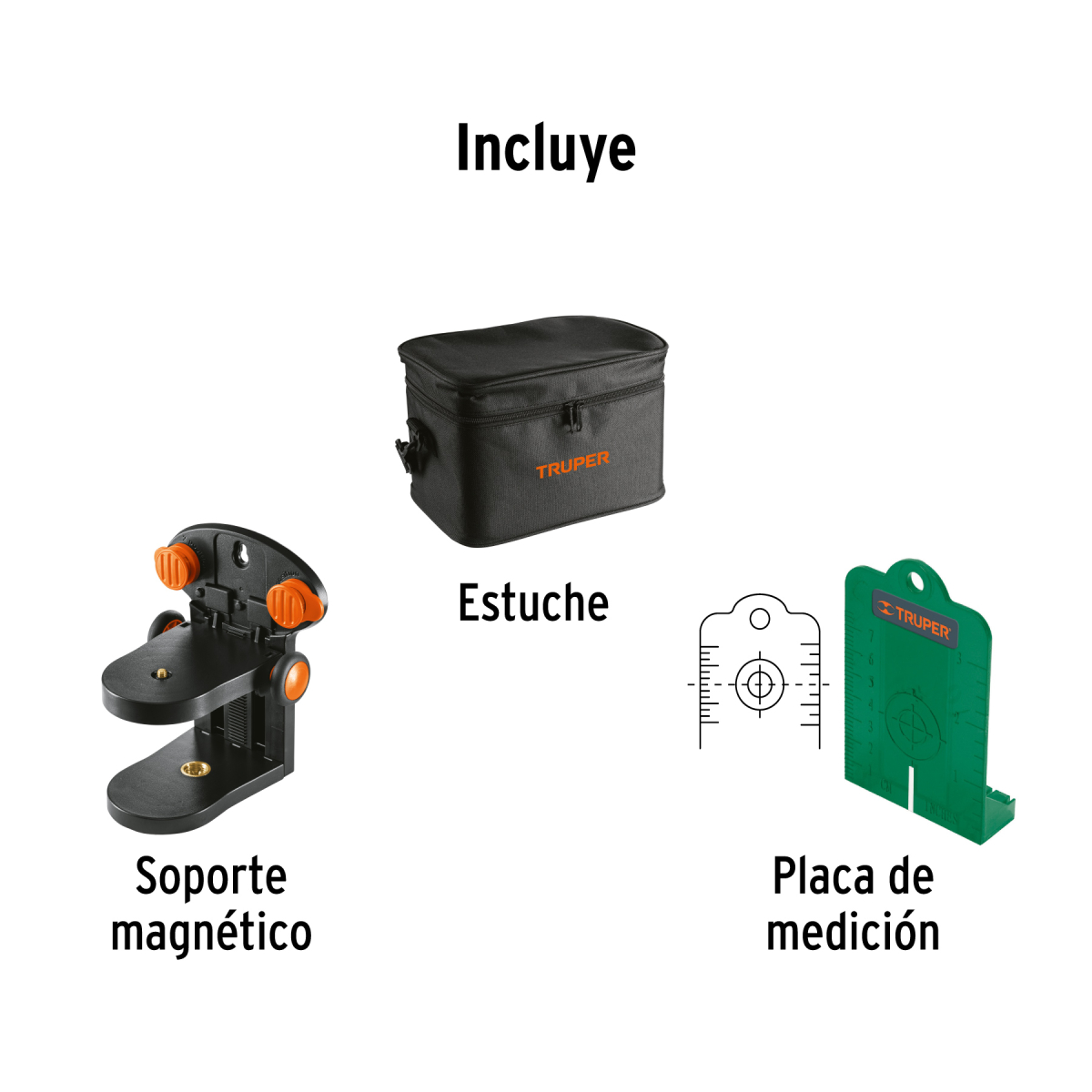 NIVEL LASER VERDE CON PLOMADA ALCANCE 30 M DE PILAS TRUPER - Imagen 5