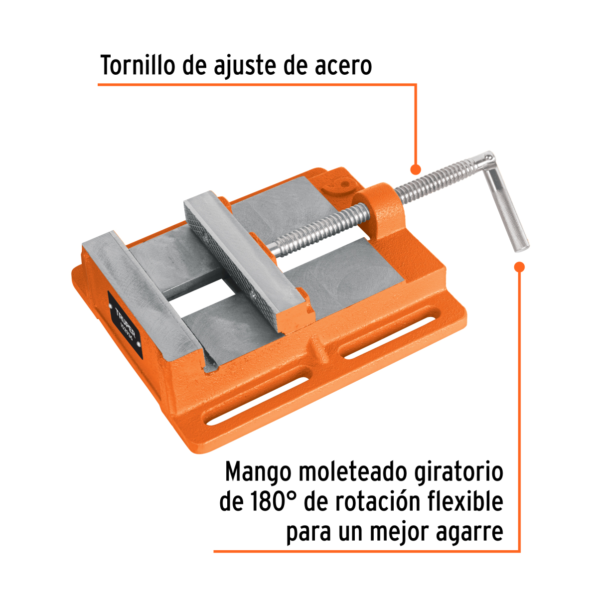 PRENSA MORSA PLANA APERTURA 6" ( 150 MM ) TRUPER - Imagen 2