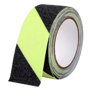 CINTA ANTIDESLIZANTE FOTOLUMINISCENTE OBLICUA 50 MM X 5 M