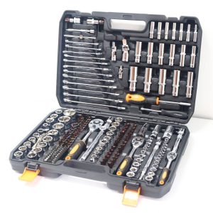 JUEGO DE 216 HERRAMIENTAS 1/4″, 3/8" Y 1/2″ PARA MECANICO FERRAWYY