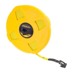 DECAMETRO CINTA METRICA FIBRA DE VIDRIO 1/2" X 50 M STANLEY