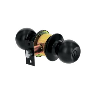 CERRADURA TIPO ESFERA CILINDRICO RECAMARA NEGRO HERMEX BASIC