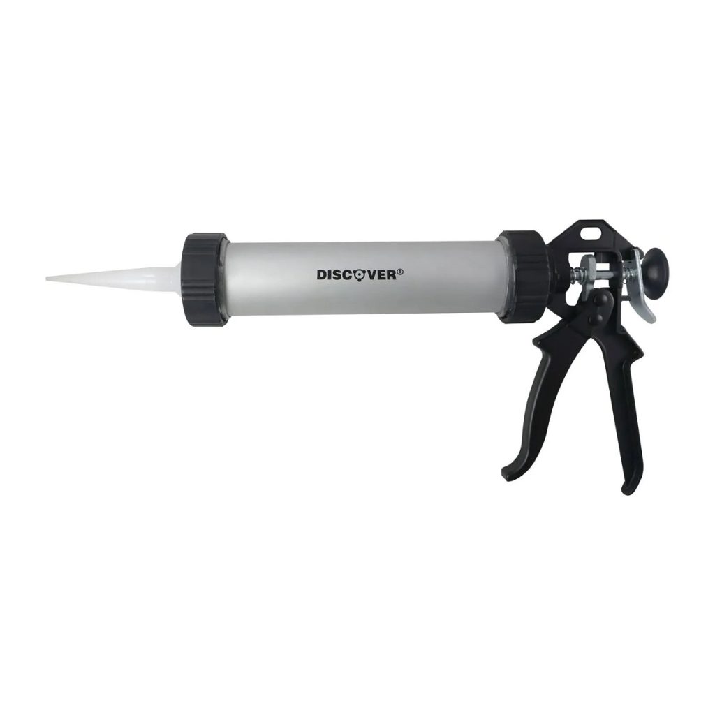 PISTOLA CALAFATEADORA TUBO ALUMINIO 9" DISCOVER