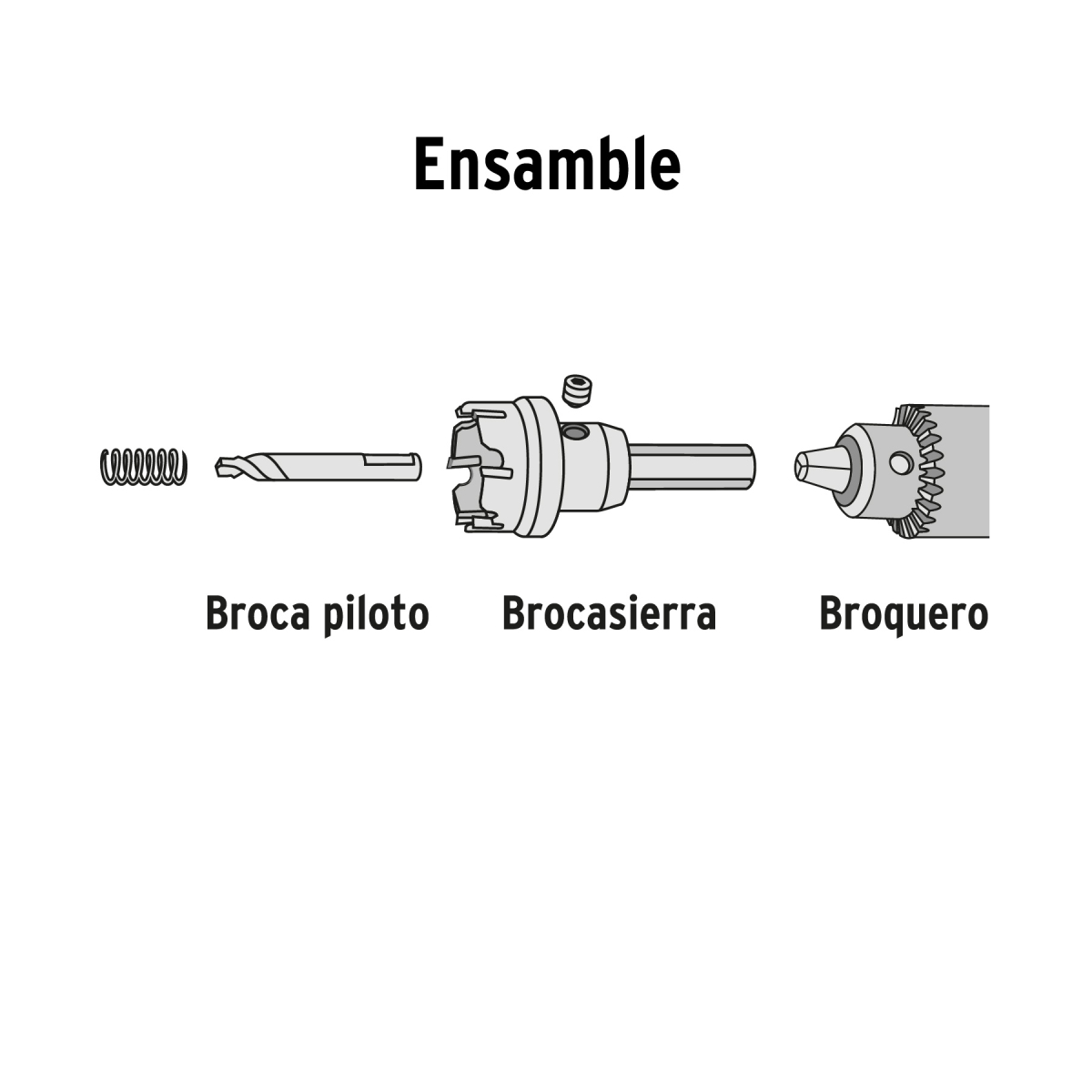 BROCASIERRA DE CARBURO DE TUNGSTENO 1-1/8" TRUPER - Imagen 4