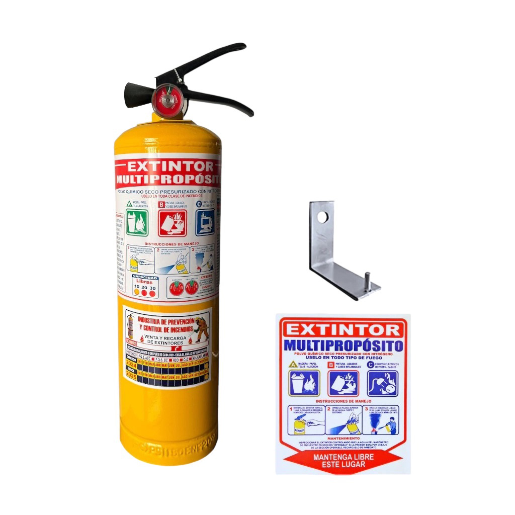 EXTINTOR MULTIPROPOSITO ABC 20 LB