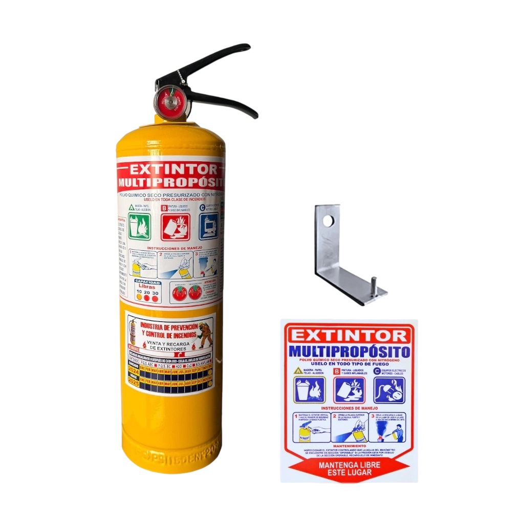 EXTINTOR MULTIPROPOSITO ABC 10 LB