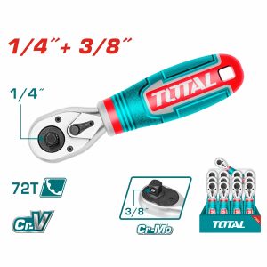 RATCHET 2 EN 1 DE 1/4" Y 3/8" TOTAL