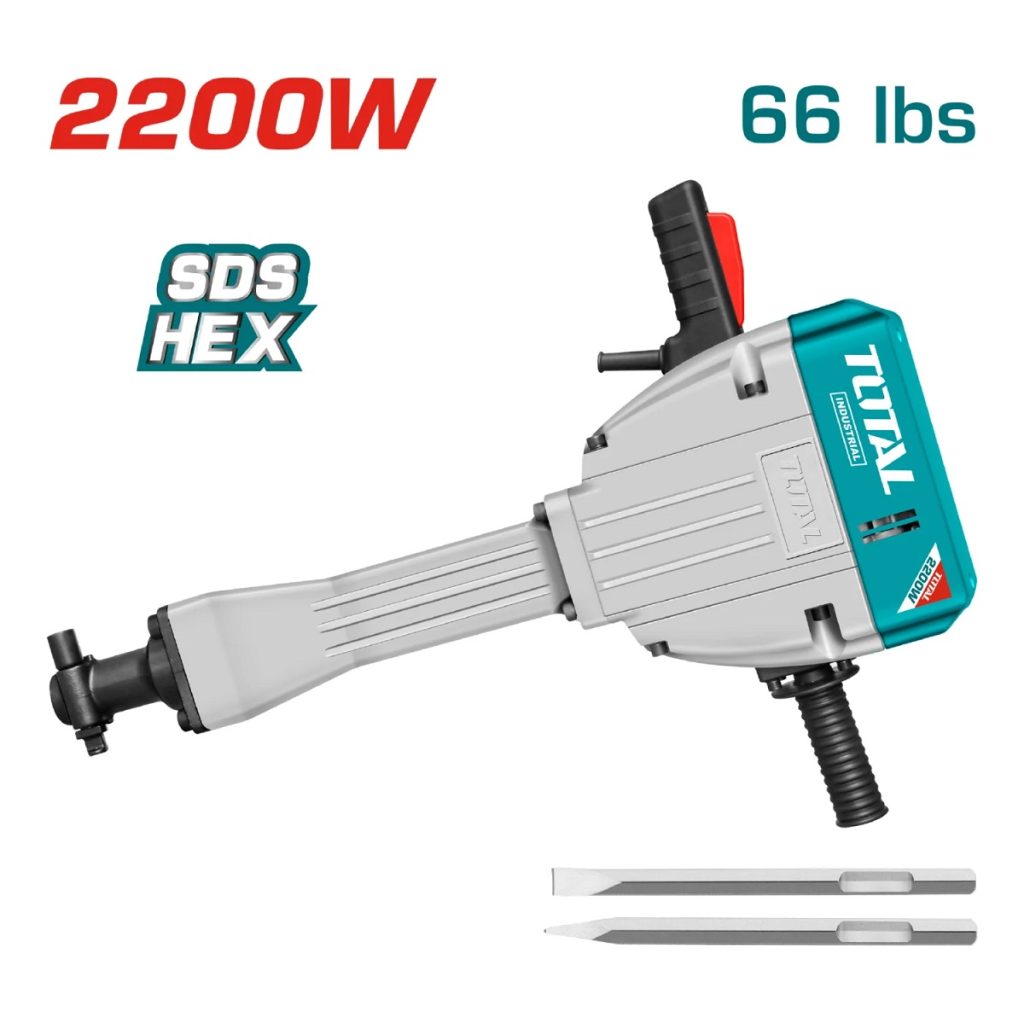 MARTILLO DEMOLEDOR SDS – HEX 2200 W 75 J TOTAL