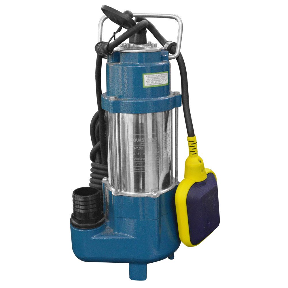 BOMBA SUMERGIBLE AGUAS RESIDUALES 0.33 HP AQUASTRONG