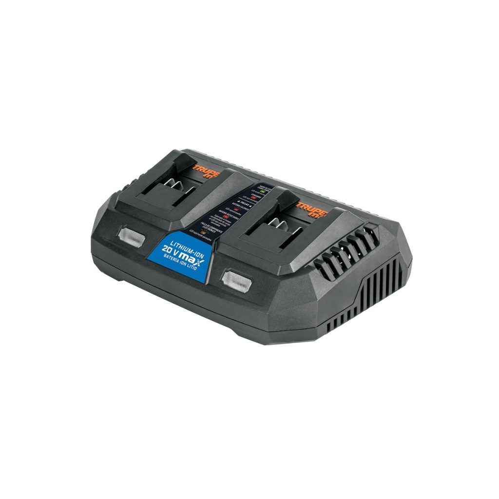 CARGADOR DUAL DE BATERIAS DE ION LITIO 20 V TRUPER MAX