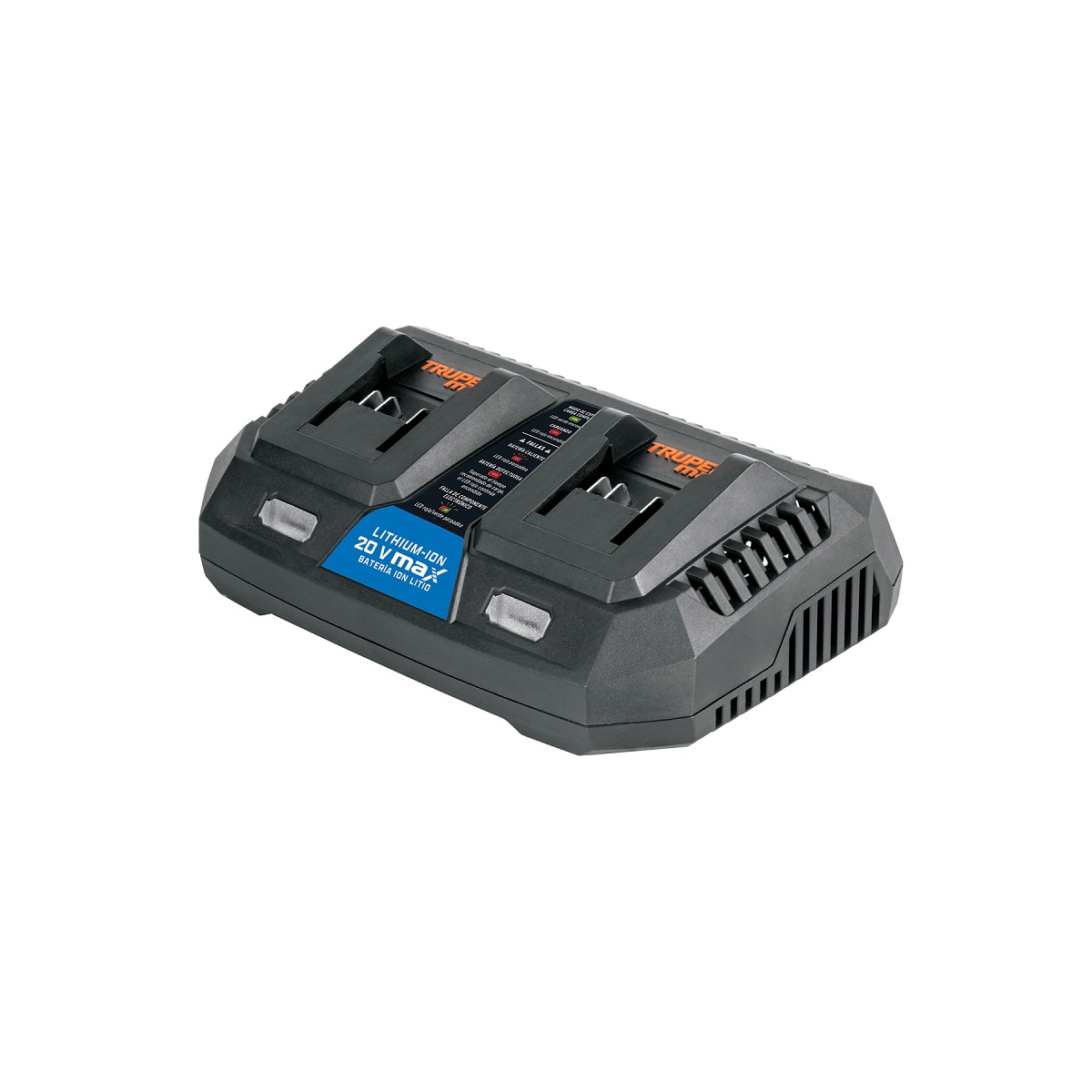 CARGADOR DUAL DE BATERIAS DE ION LITIO 20 V TRUPER MAX