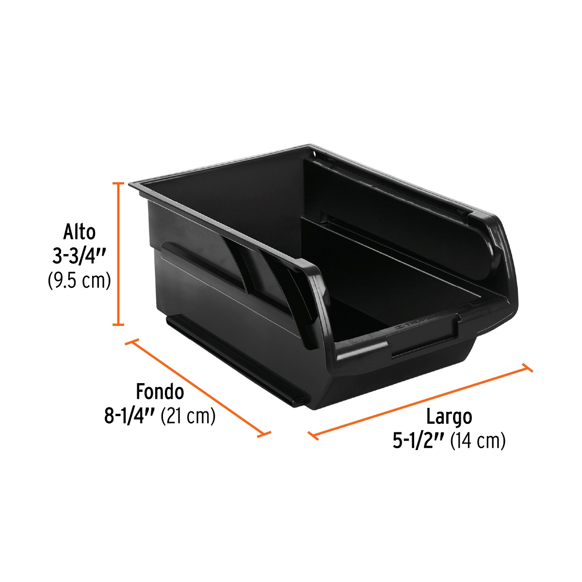 GAVETA APILABLE 2.5 DE PLASTICO 21 X 14 X 9.5 CM TRUPER - Imagen 2